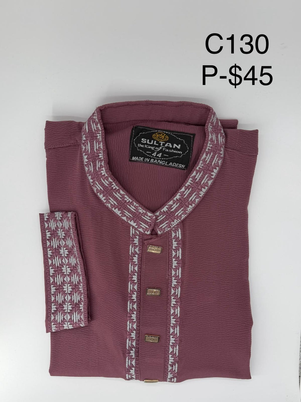 Fashion Elegant Plum Panjabi