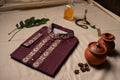 Deep Plum  Embroidered Panjabi