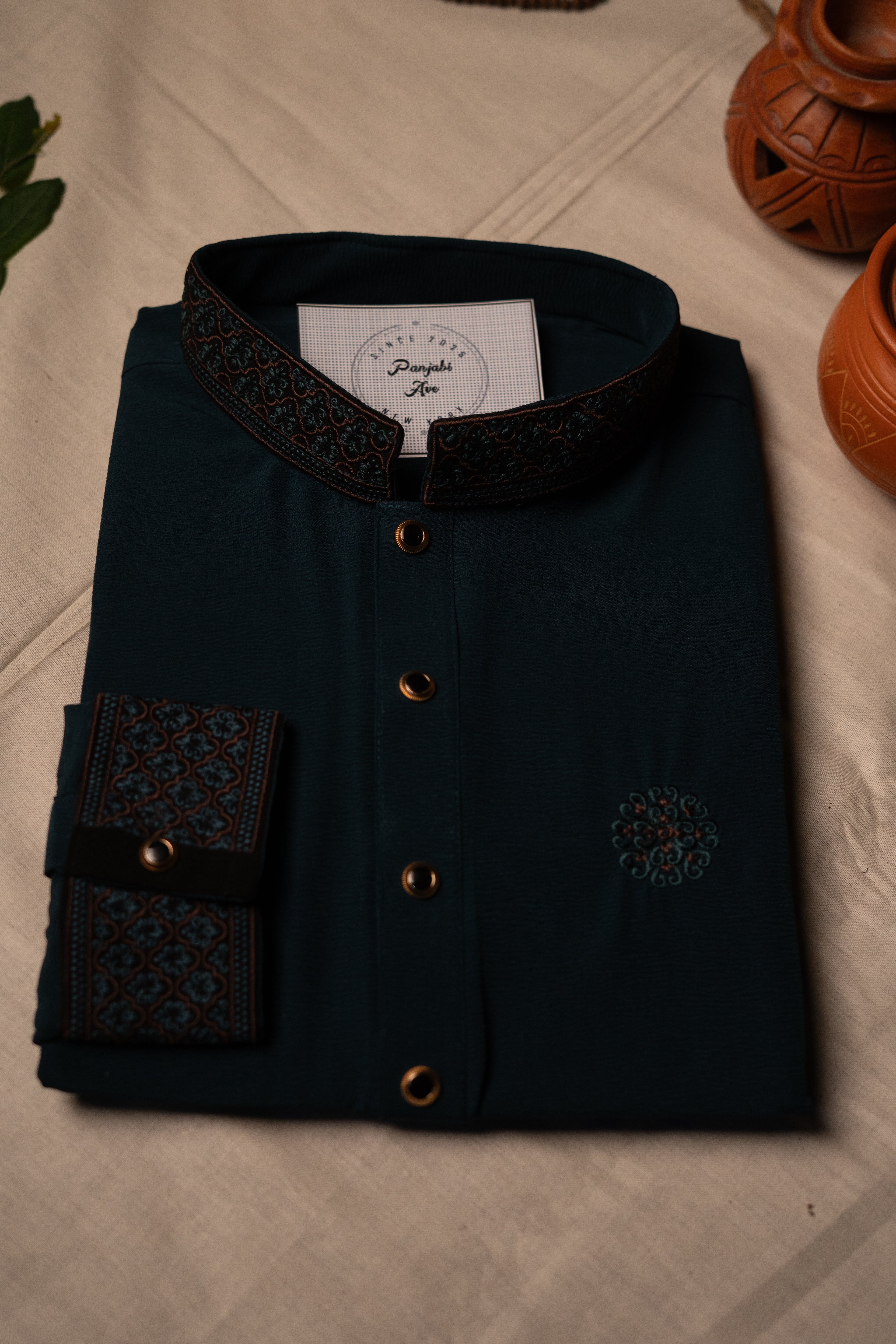 The Teal Majesty Panjabi