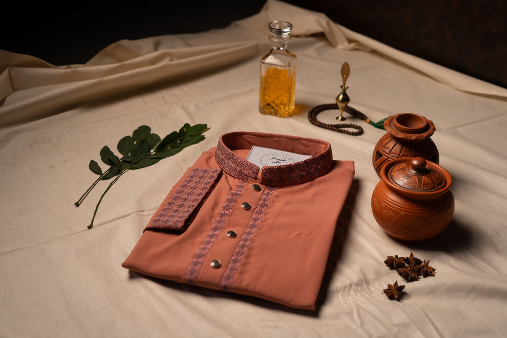 Deep Terracotta Panjabi