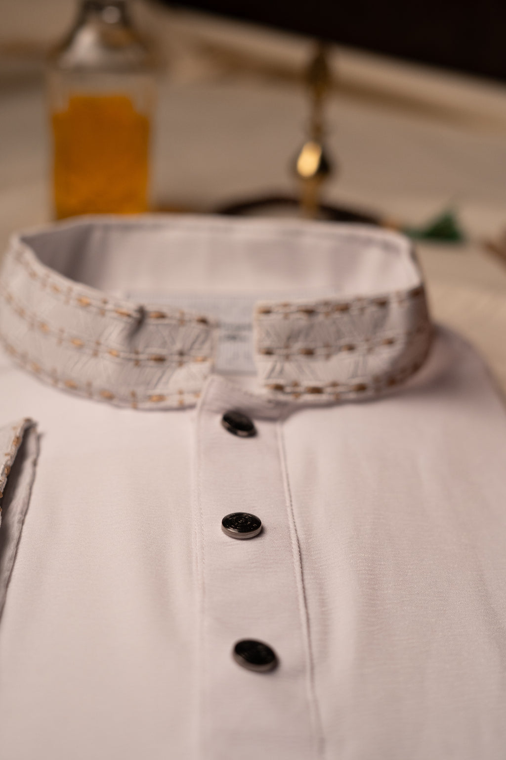 Classic White & Gold Panjabi