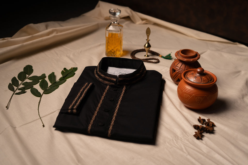 The Midnight Scroll Premium Panjabi