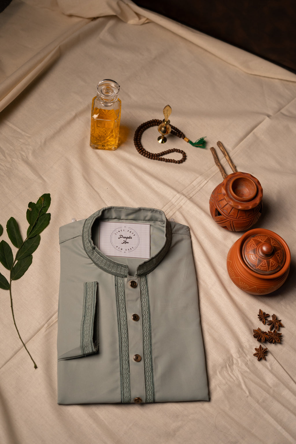 Light Sage Green Panjabi