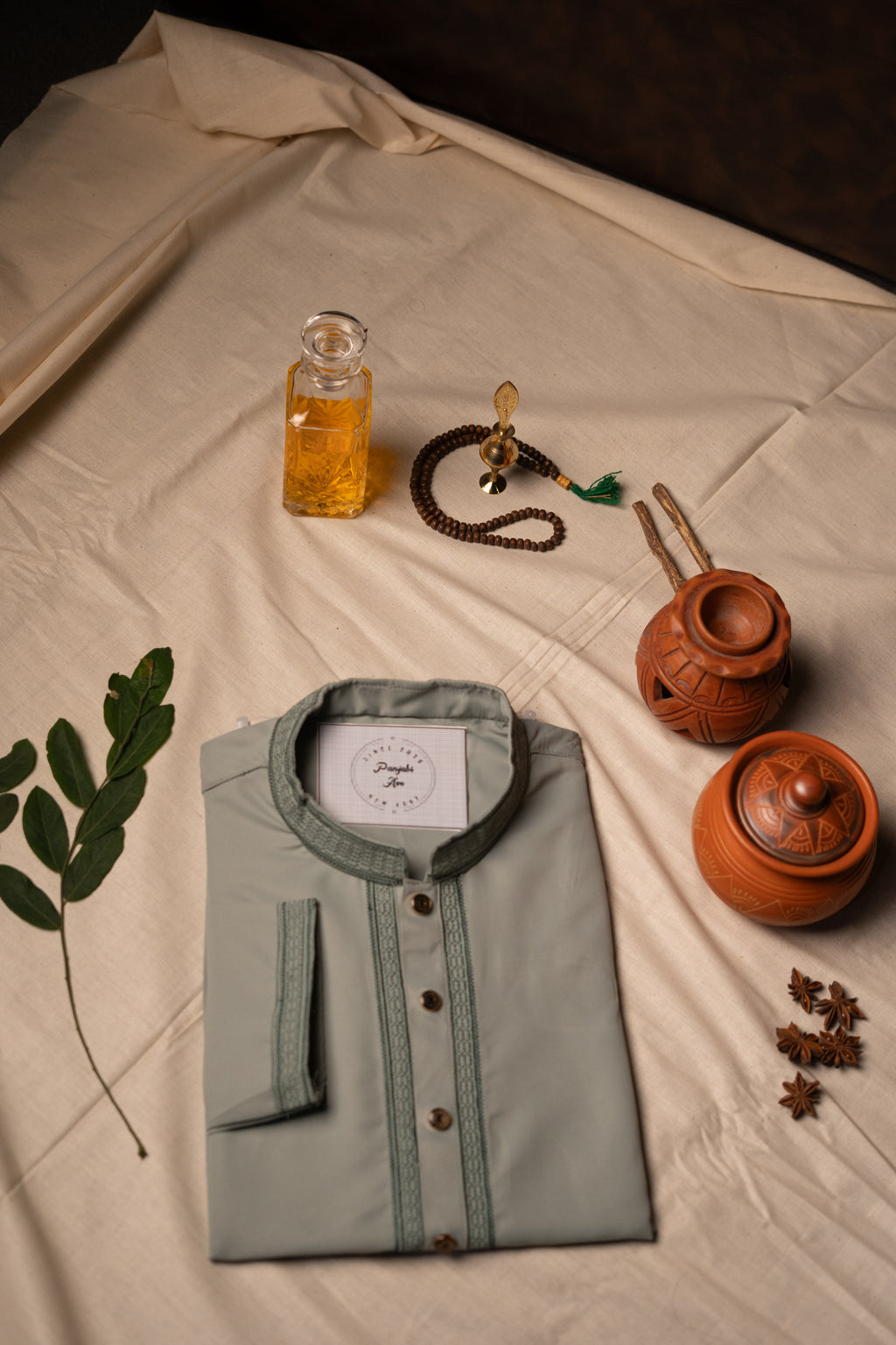 Light Sage Green Panjabi