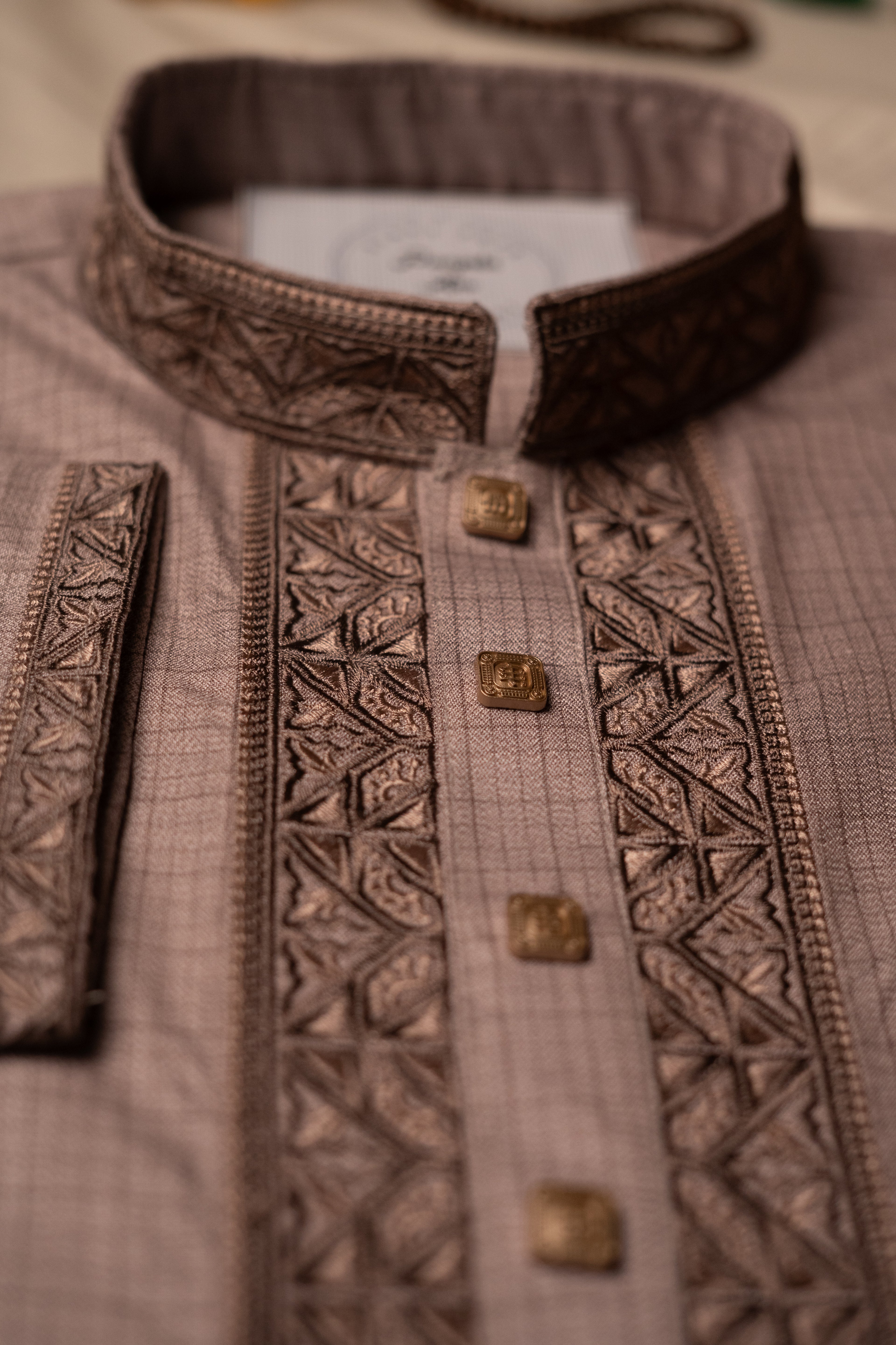 The Sovereign Geometric Embroidered Panjabi