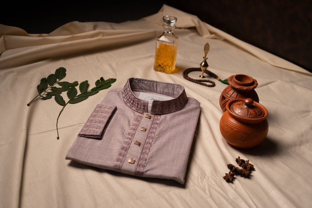 The Mauve Mosaic Detailed Panjabi