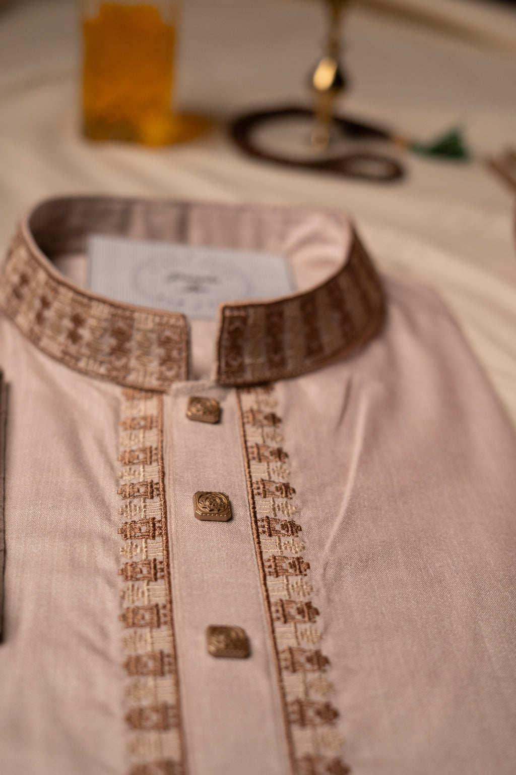 Desert Sand Embroidered Panjabi