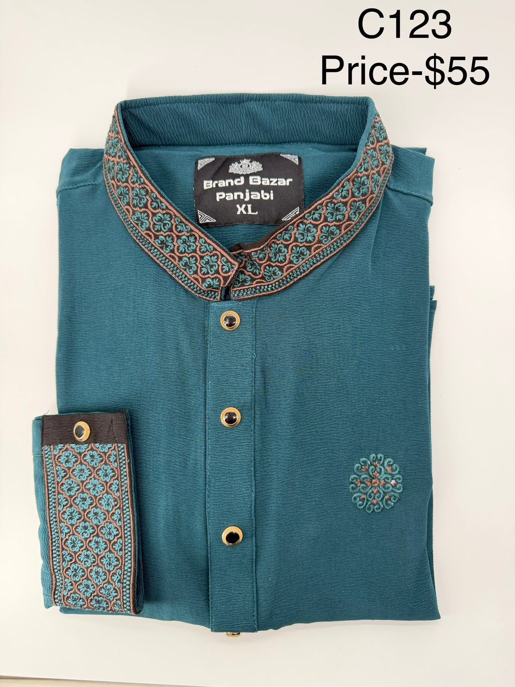 The Teal Majesty Panjabi