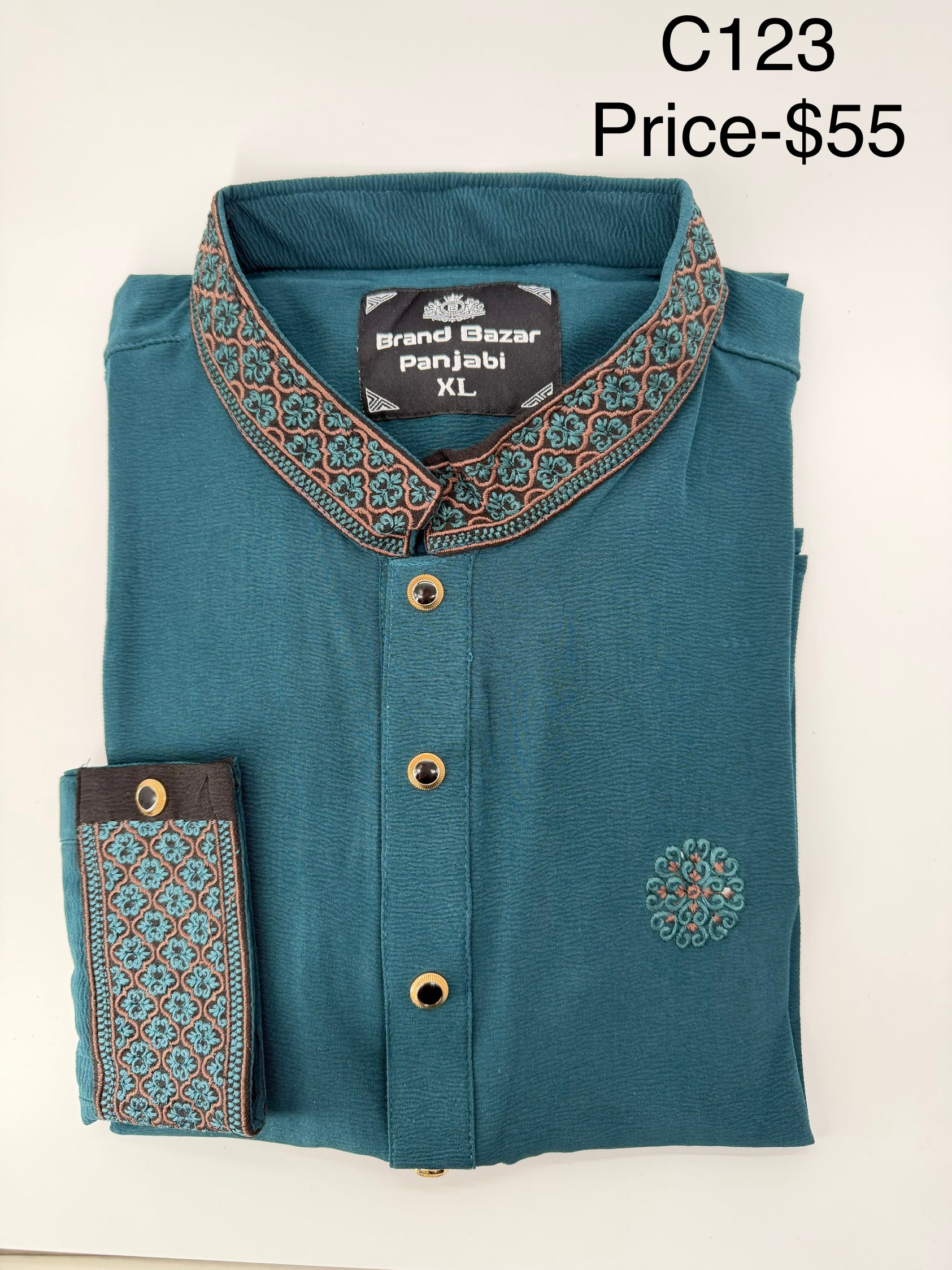 The Teal Majesty Panjabi
