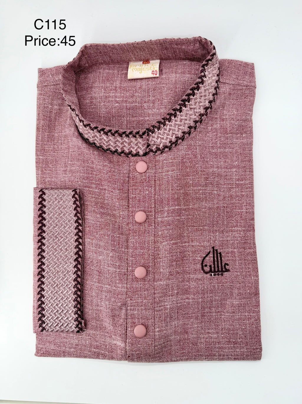 Textured Rose Panjabi