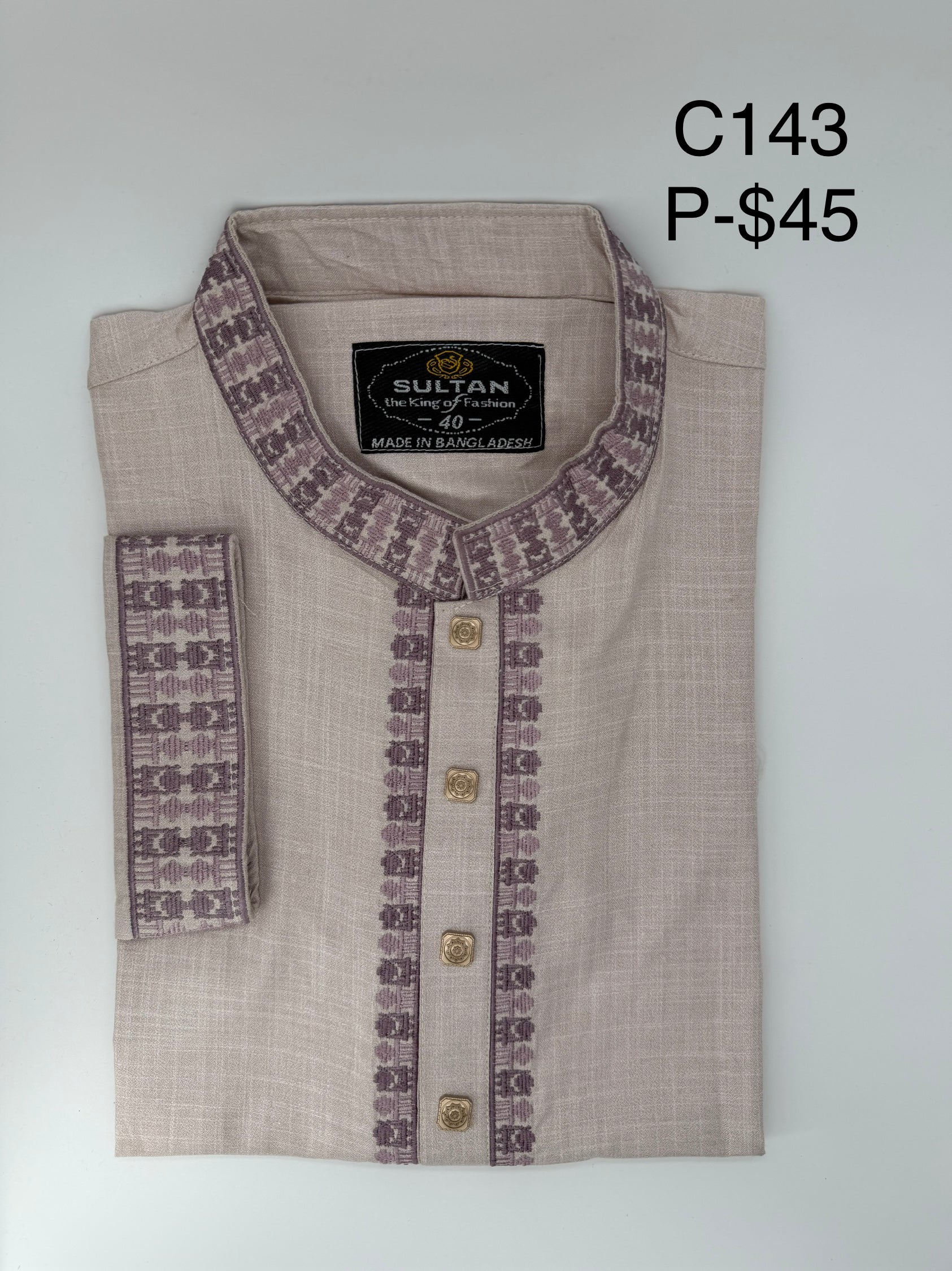 The Mauve Mosaic Detailed Panjabi