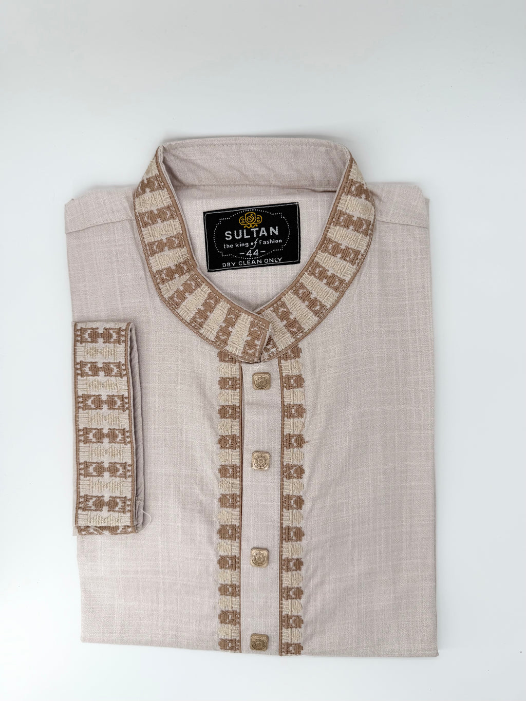 Desert Sand Embroidered Panjabi