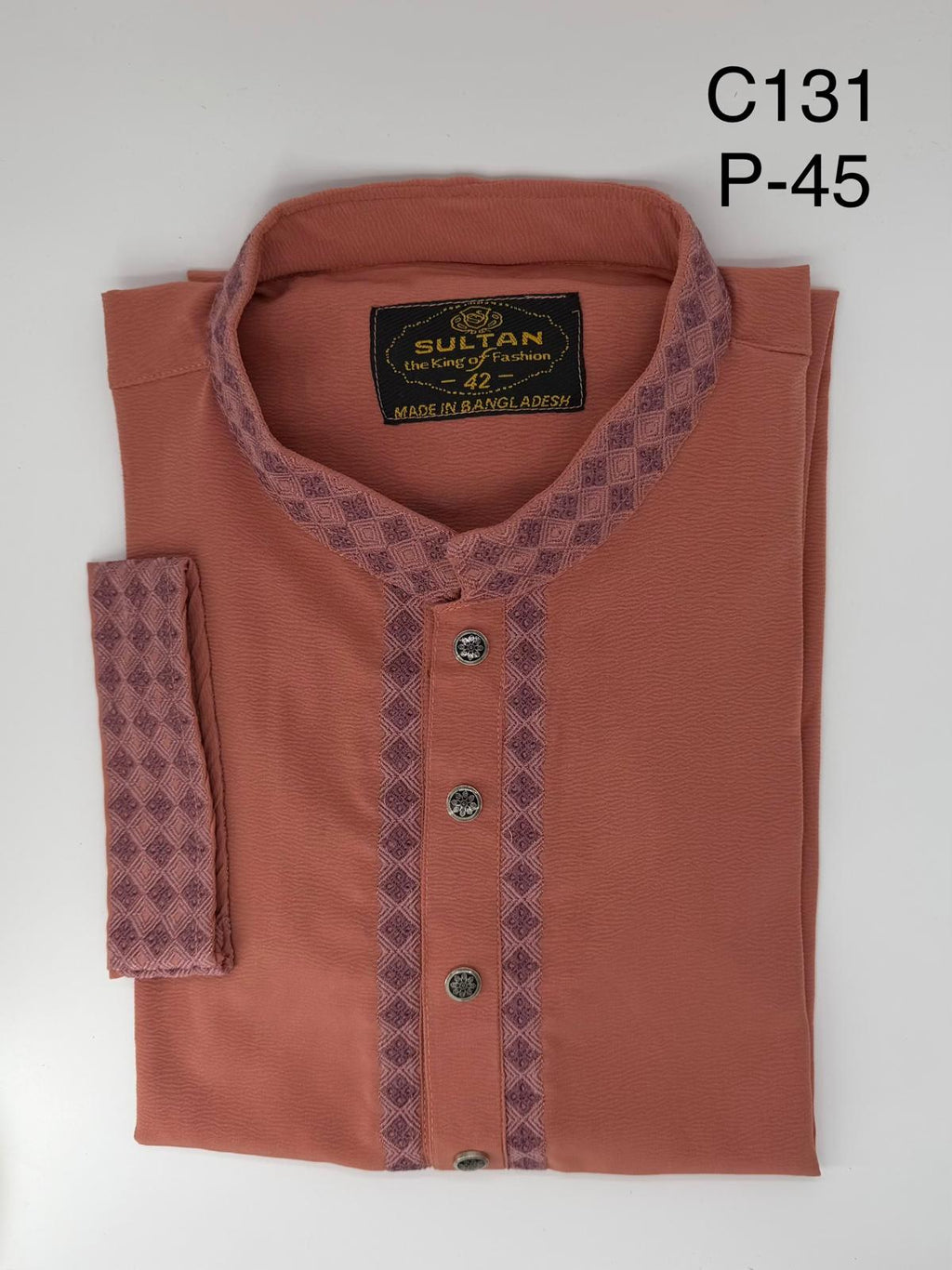 Deep Terracotta Panjabi