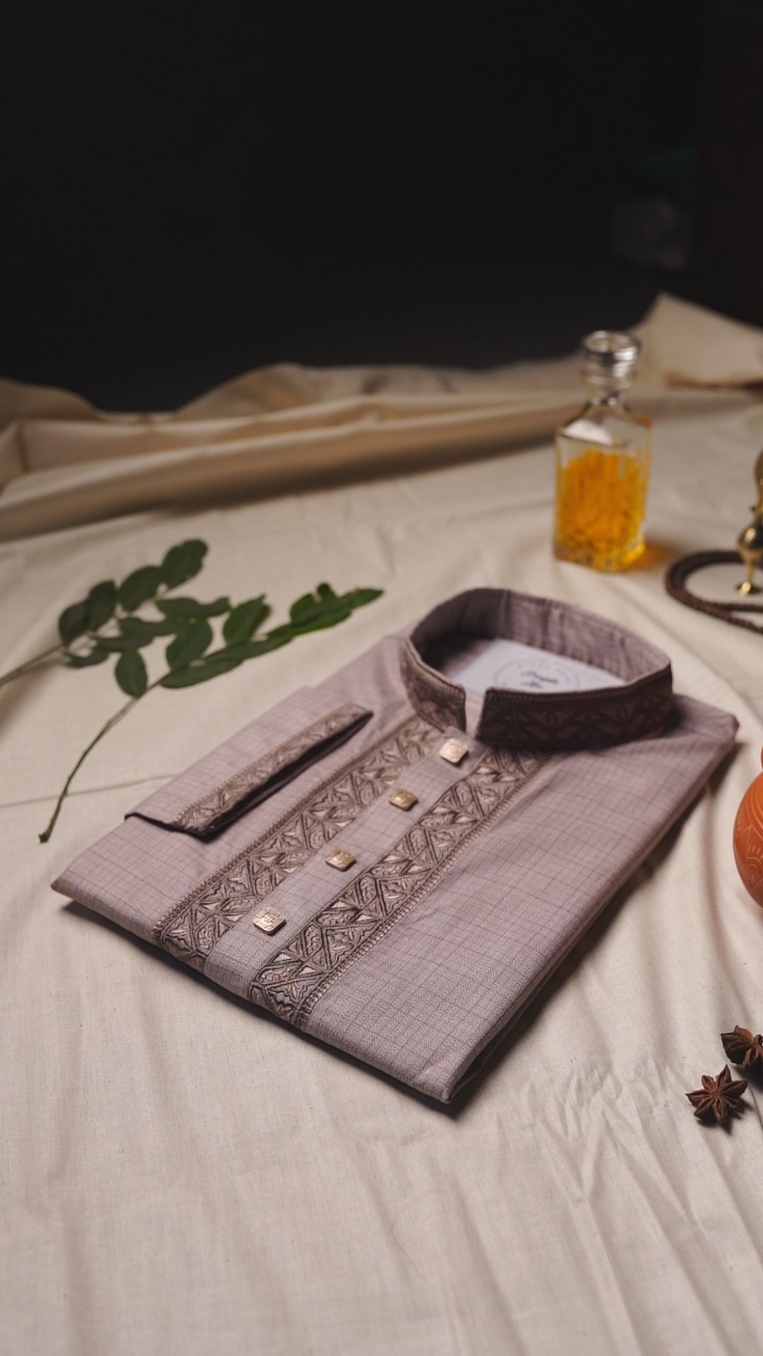 The Sovereign Geometric Embroidered Panjabi