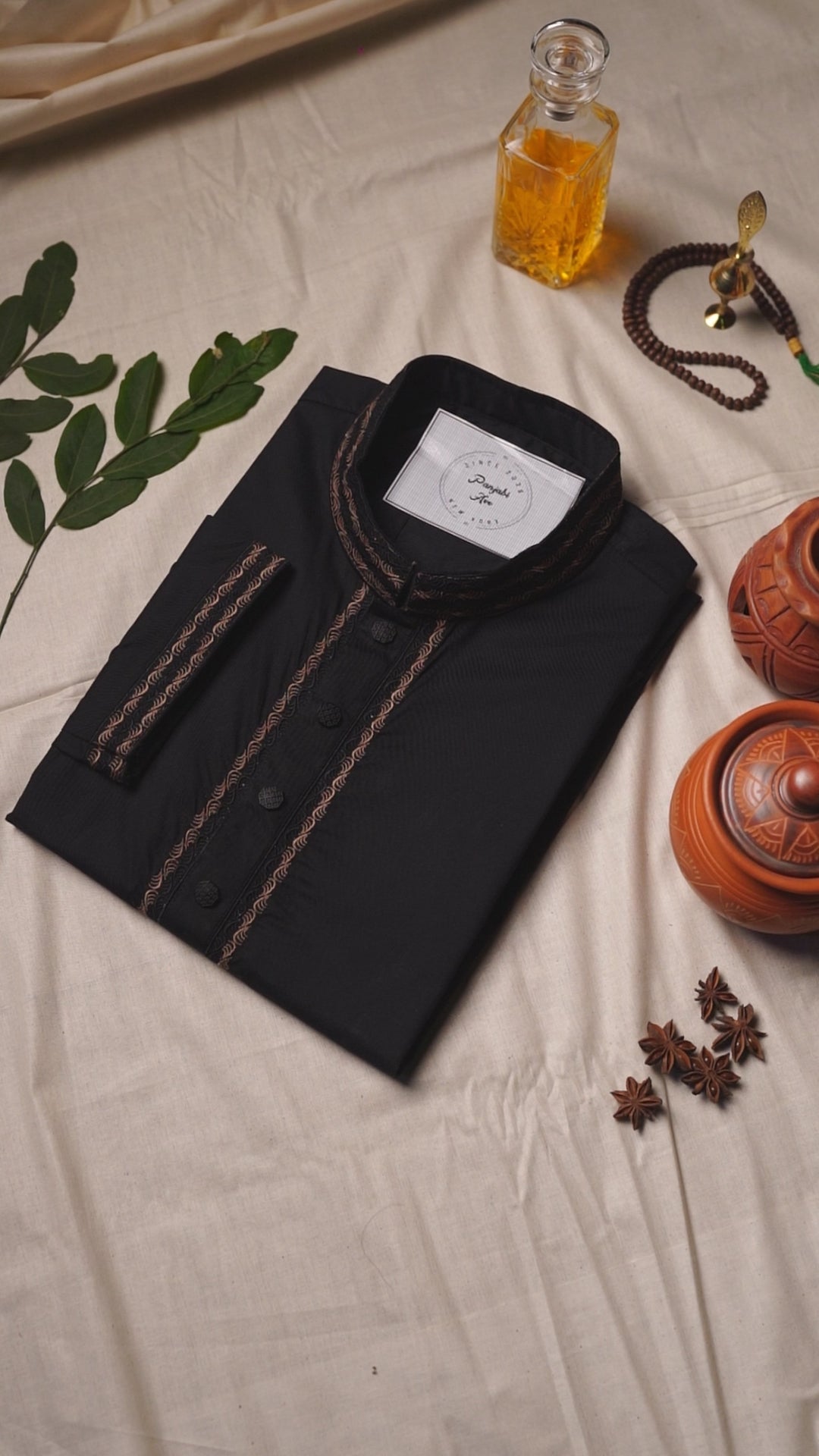 The Midnight Scroll Premium Panjabi