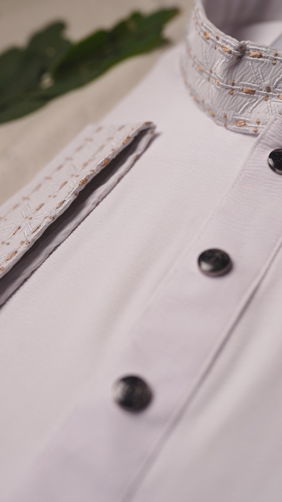 Classic White & Gold Panjabi