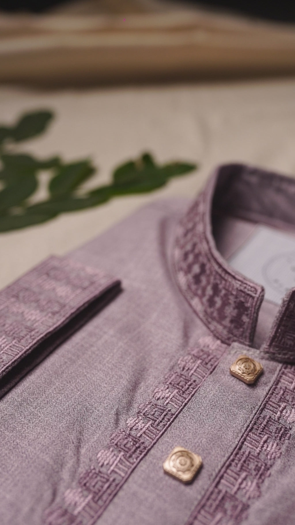 The Mauve Mosaic Detailed Panjabi
